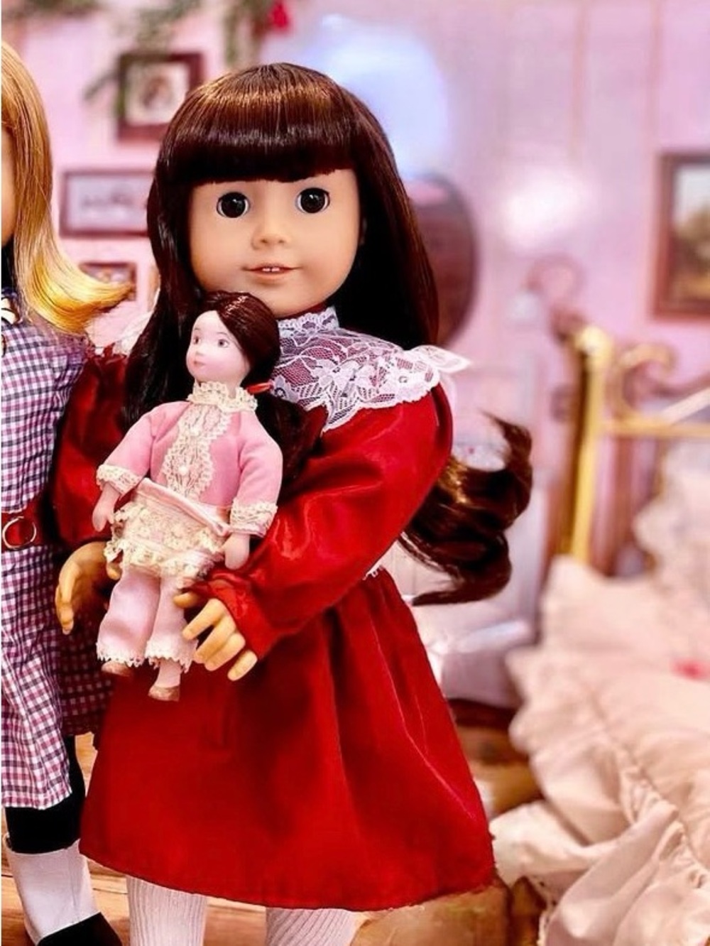 American Girl doll Samantha’s Cranberry Party Dress